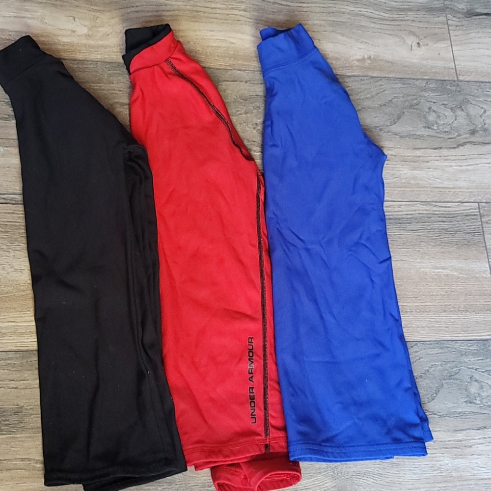 3 Under Armour cold gear shirts S M L